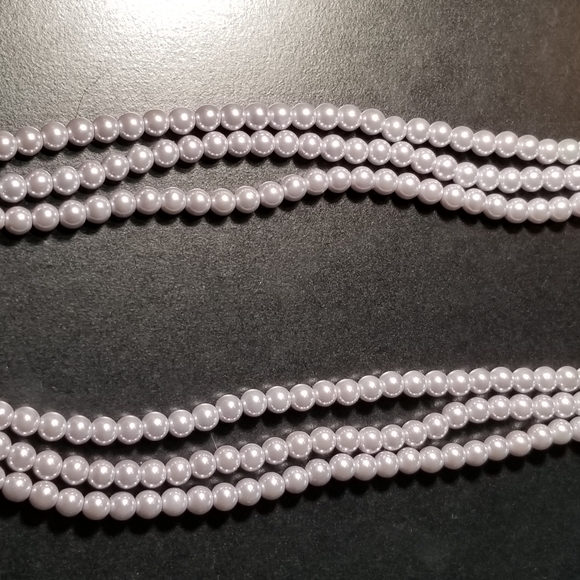 Heidi Daus Tanzanite Swarovski Crystal Rose w/ Triple Strand Blue Pearls - Picture 5 of 6